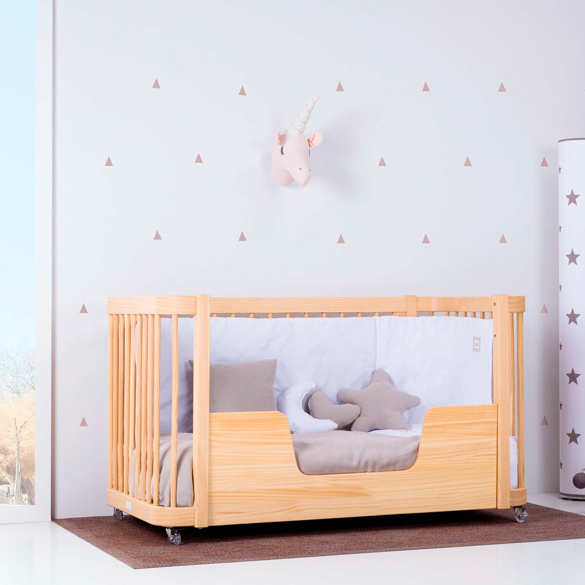 Berço - Cama (3 em 1) Crea due 70x140 cm - Nomad Madeira Madeira-9