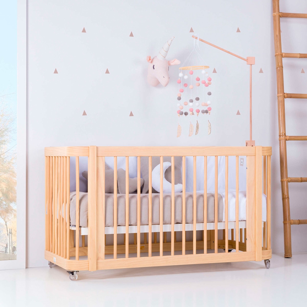 Berço - Cama (3 em 1) Crea due 70x140 cm - Nomad Madeira Madeira-8