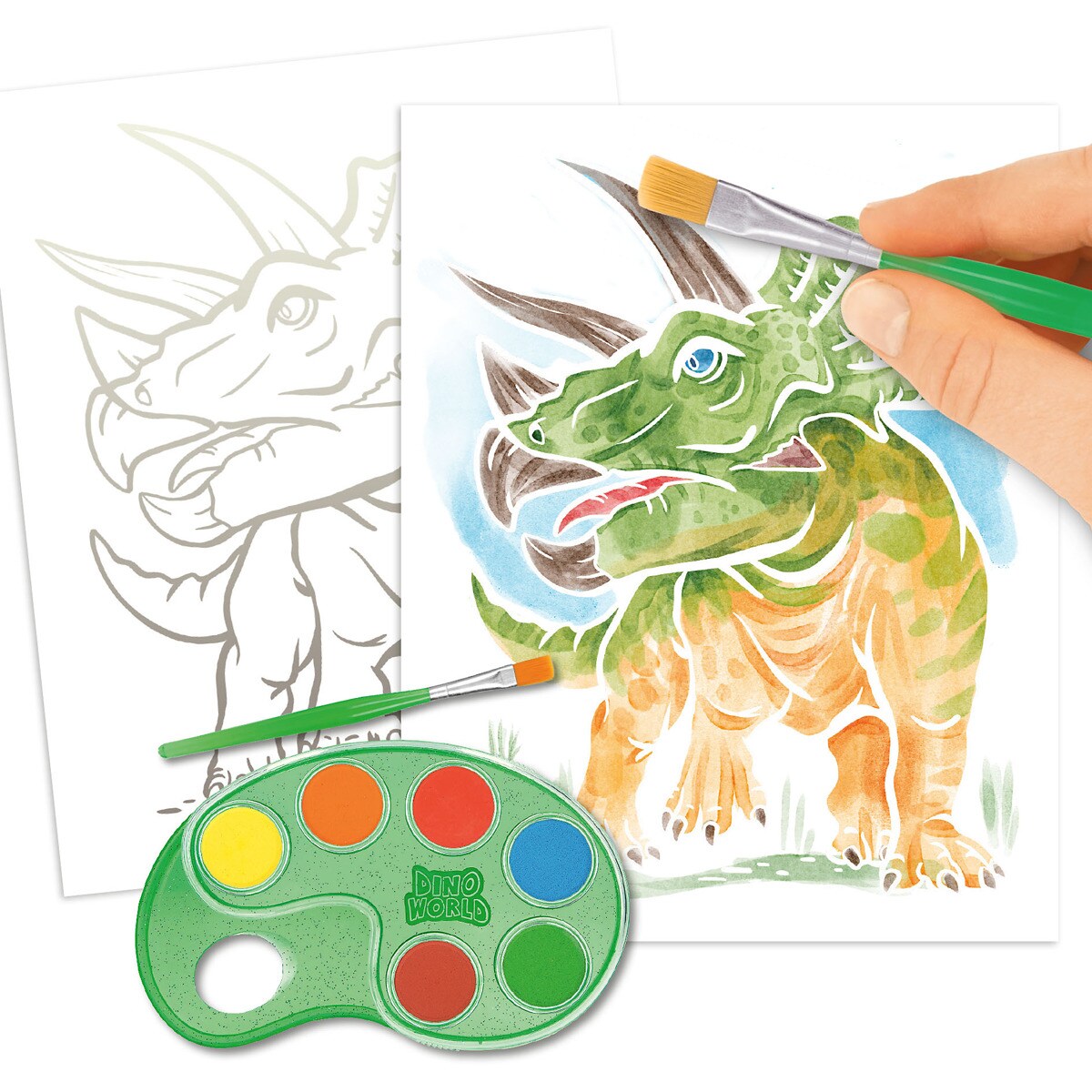 Láminas para colorear Dino World 5