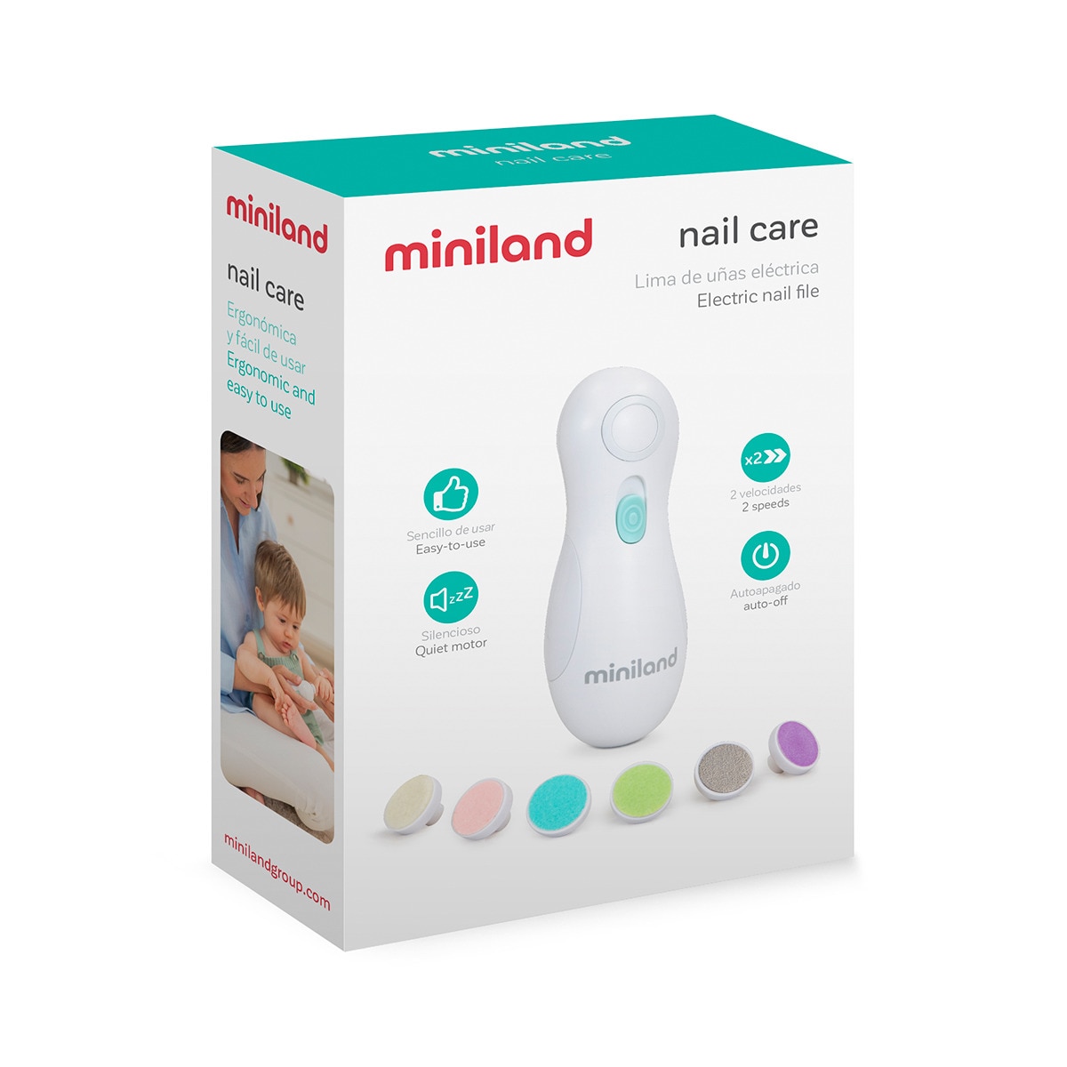 Lima de Unhas Elétrica Baby Nail Trimmer Branco-2