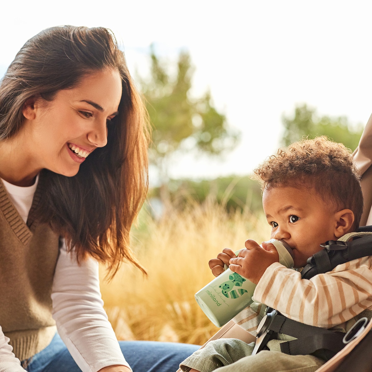 Botella térmica con tetina Miniland thermobaby colec. Dolce Celeste-7