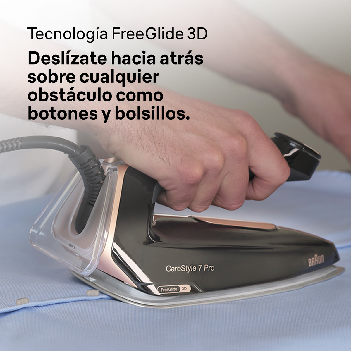 Centro de planchado Braun CareStyle 7 Pro IS7286BK con golpe de vapor superpotente Negro / Cobre-5
