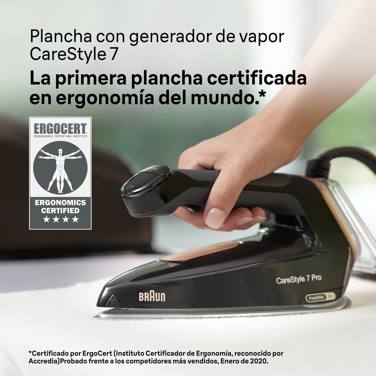 Centro de planchado Braun CareStyle 7 Pro IS7286BK con golpe de vapor superpotente Negro / Cobre-7