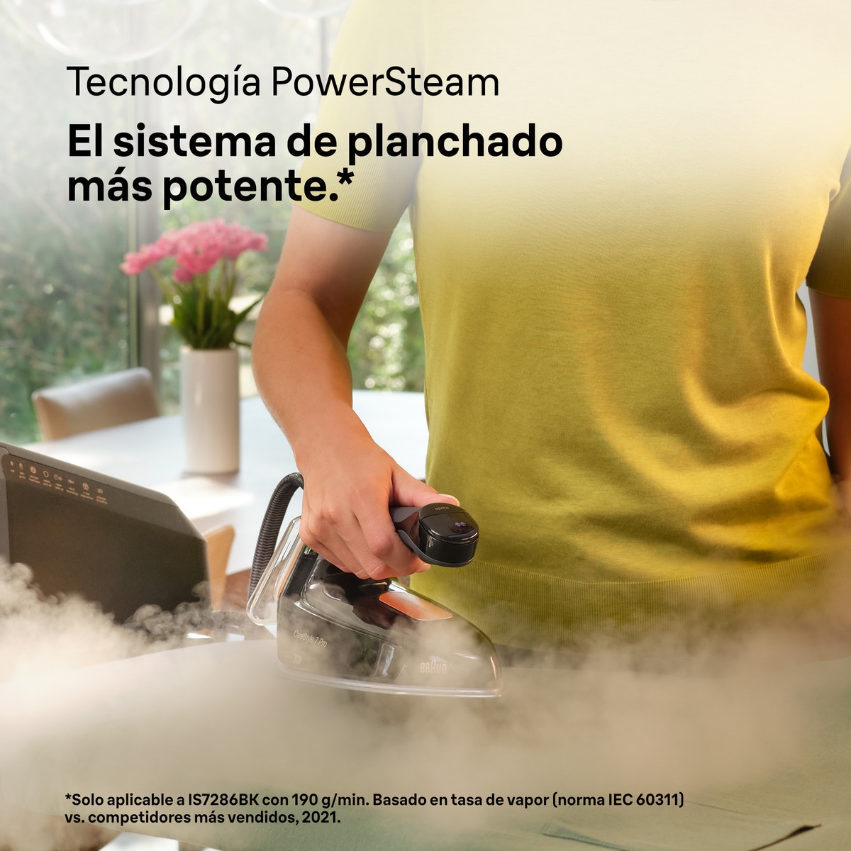 Centro de planchado Braun CareStyle 7 Pro IS7286BK con golpe de vapor superpotente Negro / Cobre-6