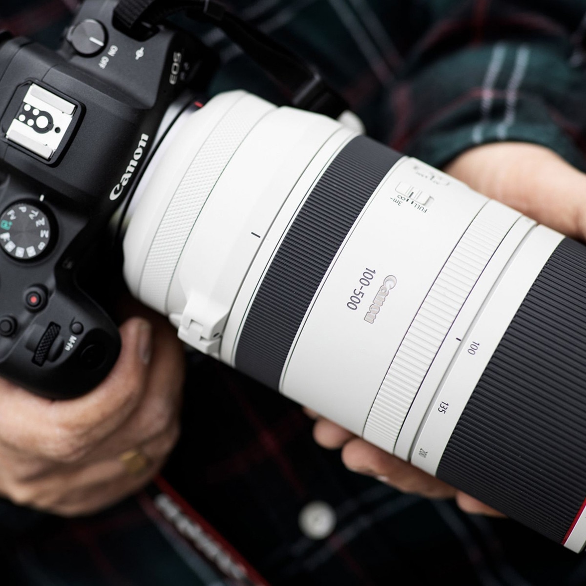 Objetivo Canon RF 100-500mm F4.5-7.1L IS USM para Canon EOS R Blanco-3
