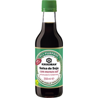 salsa de soja baja en sal botella 250 ml - Kikkoman