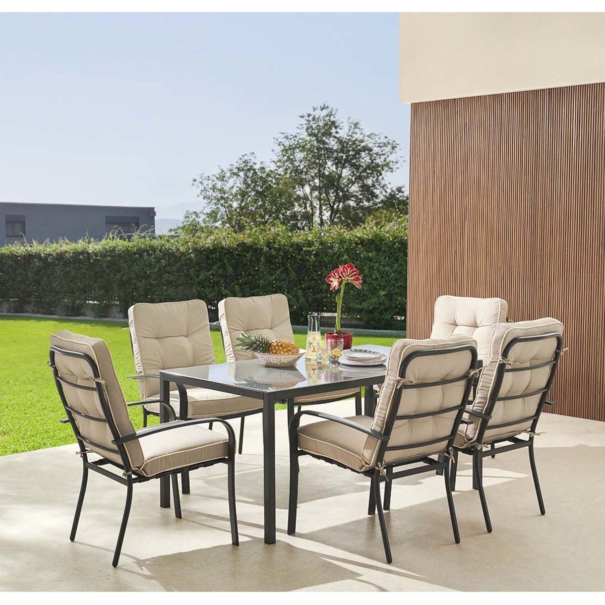 Colección de comedor de jardín mesa New Dublín y sillon Europa Basics El Corte Inglés 1