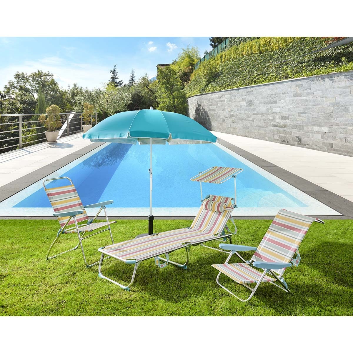 Silla plegable y reclinable Amalfi Basics El Corte Inglés Multicolor-7