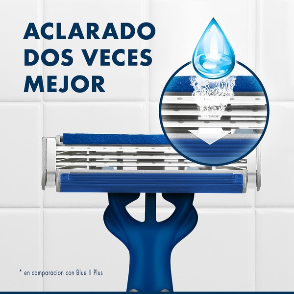 Blue 3 disposable razors bag 8 units