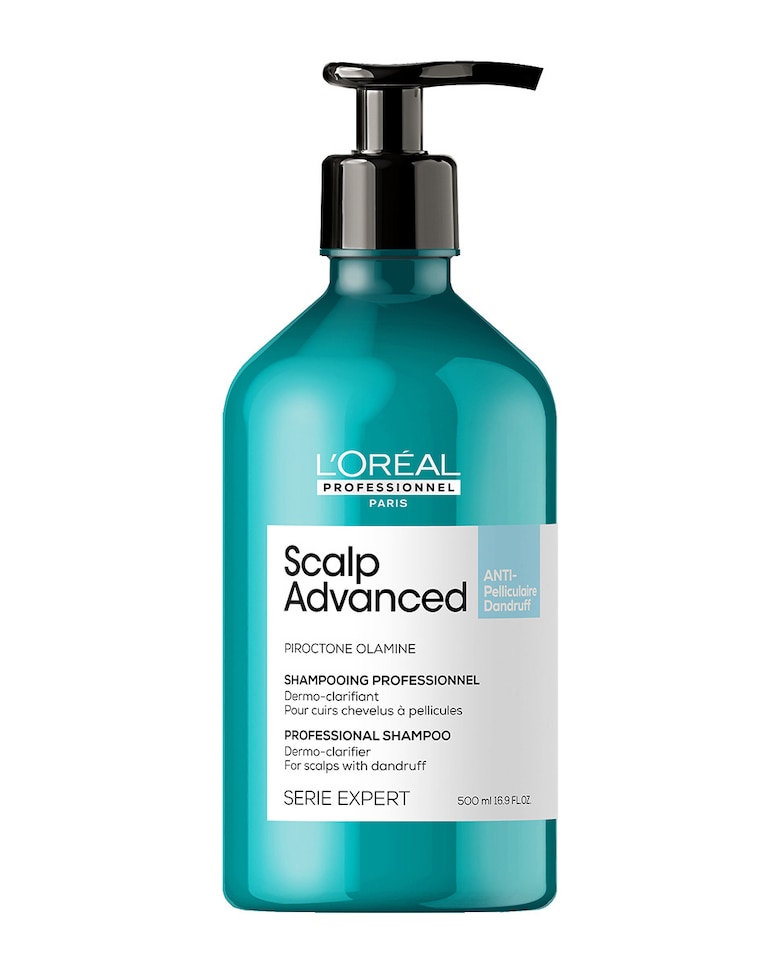 Champú anticaspa con activos dermatológicos para cuero cabelludo con caspa Scalp Advanced Serie Expert 500 ml 
 L'Oreal Professionnel 1