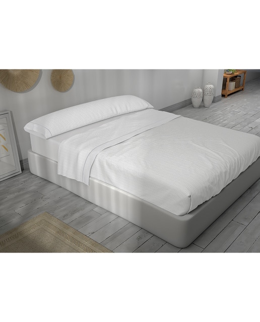 Imagen 0 de Juego sábanas 50/50 albia gris t. 150