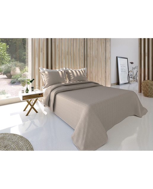 Imagen 0 de Colcha Bouti liso Ibiza beige