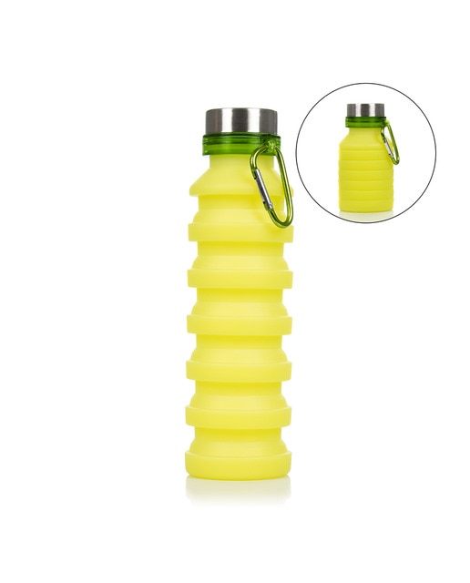 Imagen 0 de Botella deportiva plegable de silicona. 470 a 550ml, libre de BPA