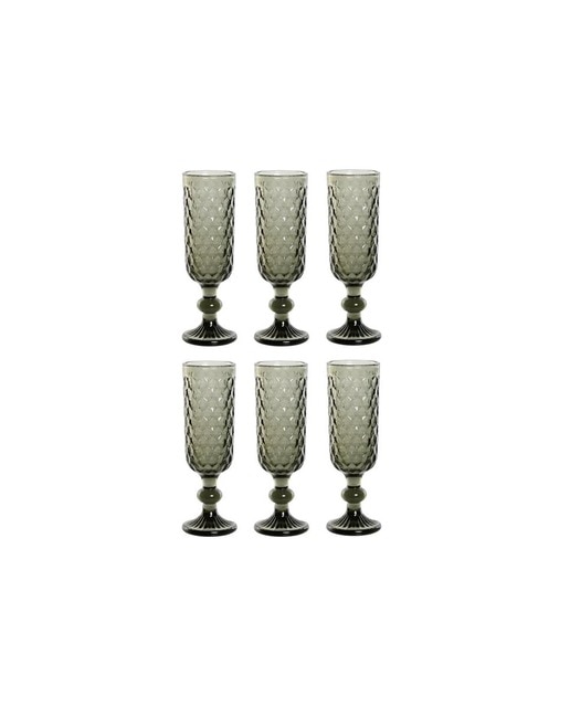 Imagen 0 de Copa set 6 cristal 7x7x20 150ml, gris