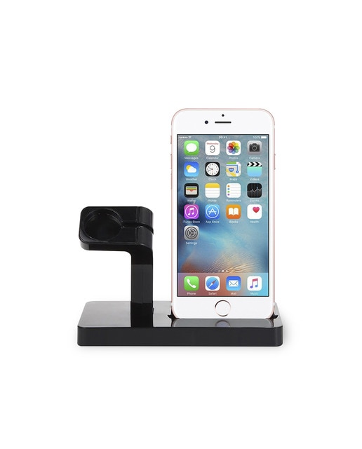 Imagen 0 de Base de carga para Apple iPhone, conexión Lightning 8 pins y soporte de carga para Apple Watch