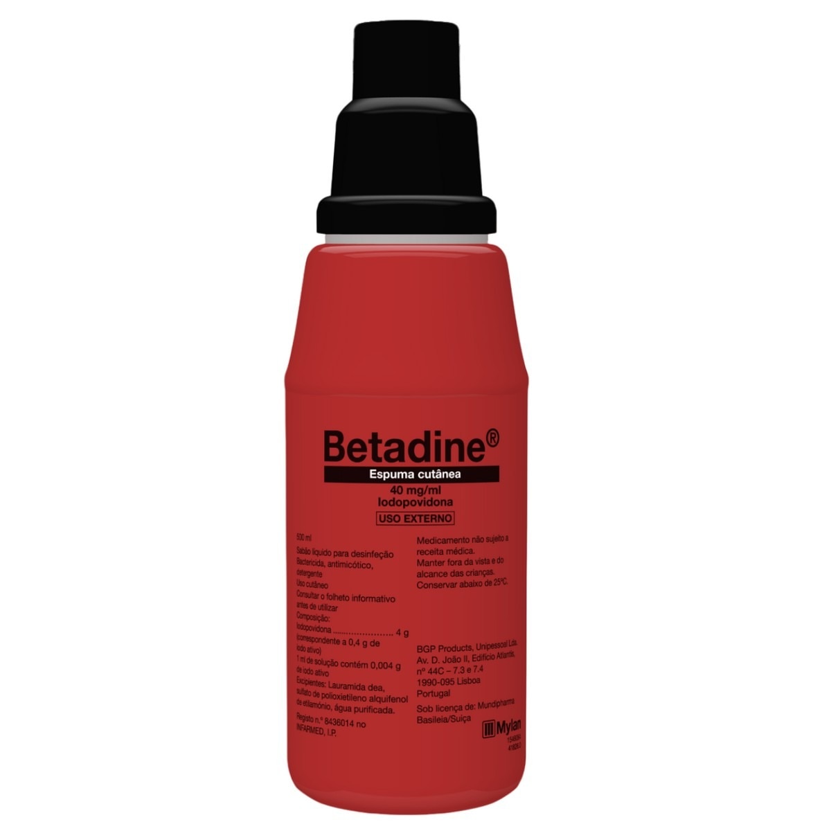Betadine 40 mg/ml Espuma Cutânea - 500 ml 1
