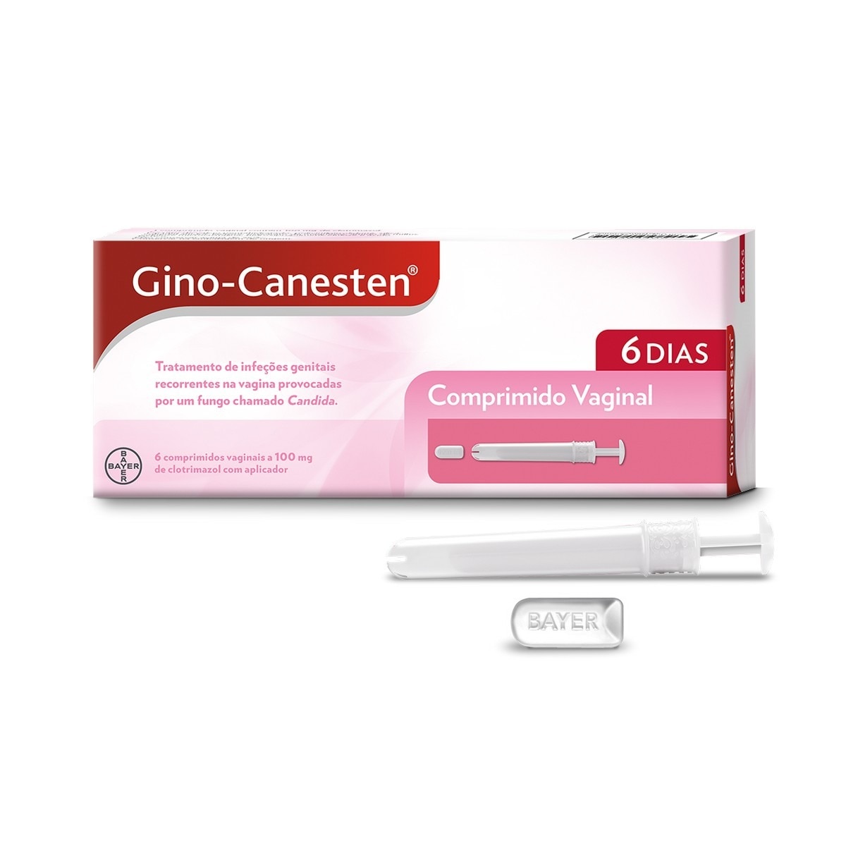 Imagem 0 de Gino-Canesten 100 mg - 6 Comprimidos Vaginais