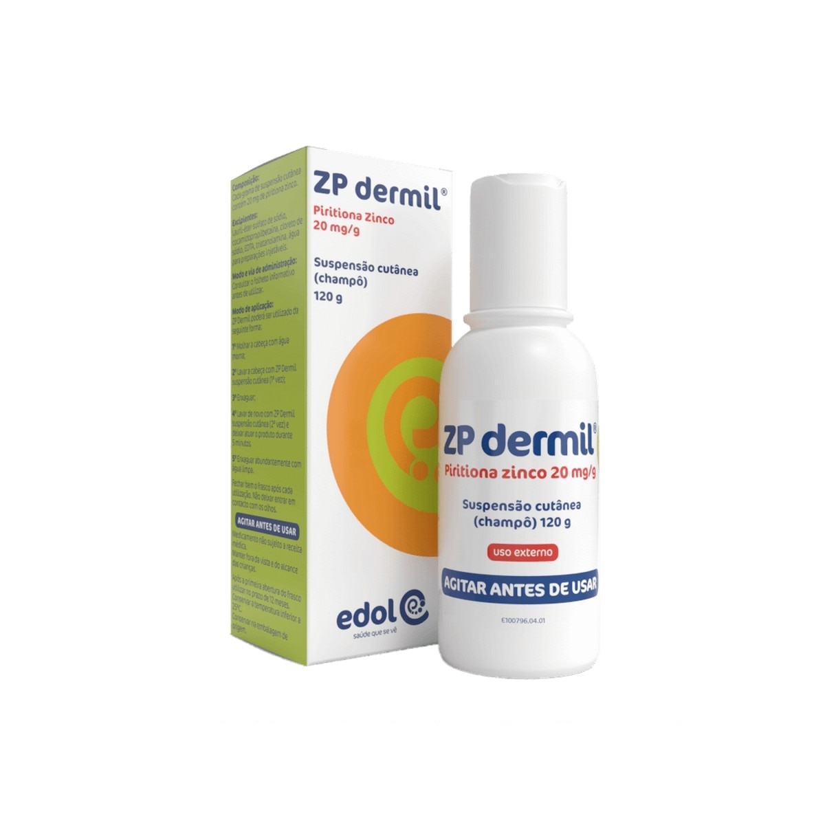 Imagem 0 de ZP Dermil 20 mg/g Suspensão Cutânea (Champô) - 120 g