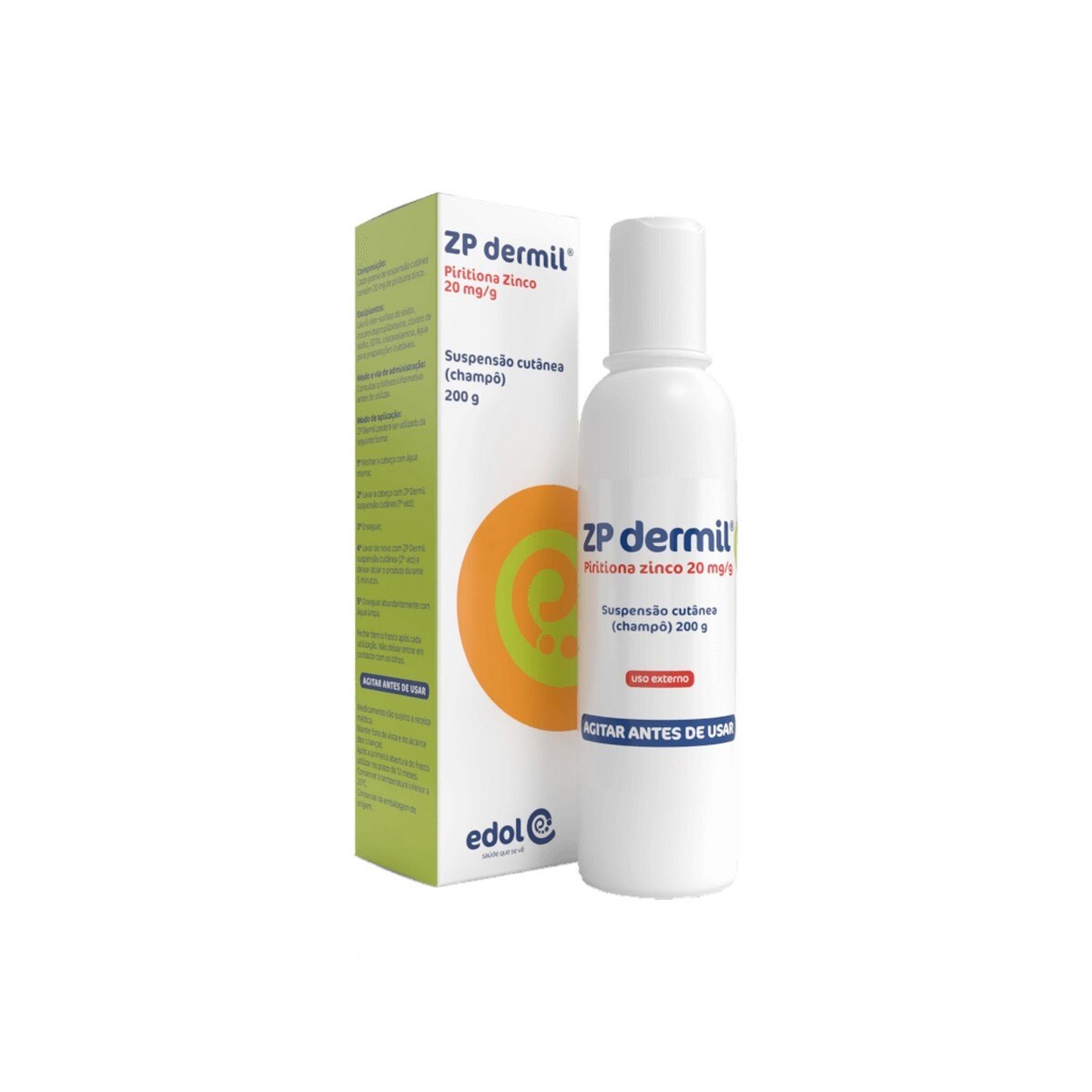 ZP Dermil 20 mg/g Suspensão Cutânea (Champô) - 200 g 1