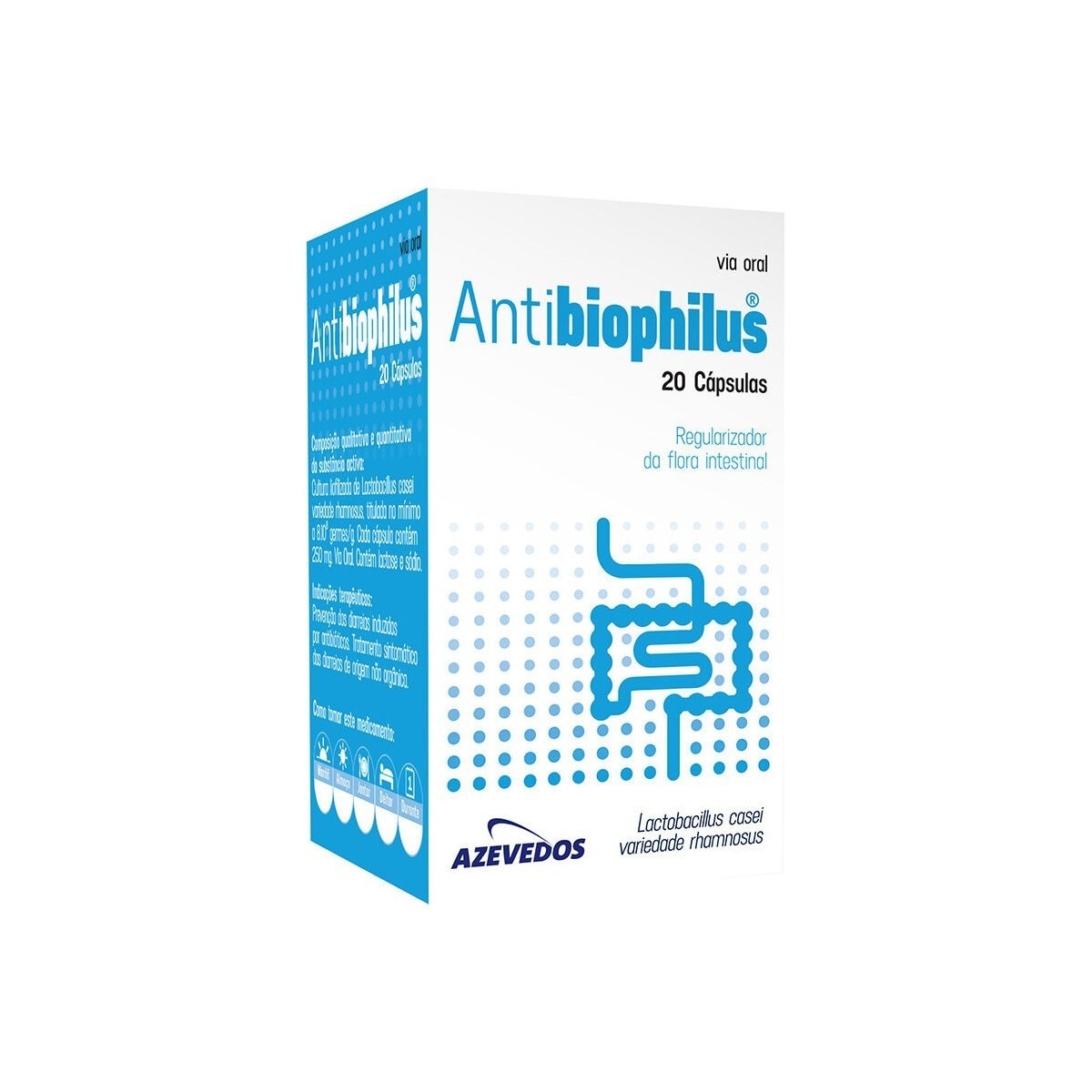 Imagem 0 de Antibiophilus 250 mg - 20 Cápsulas