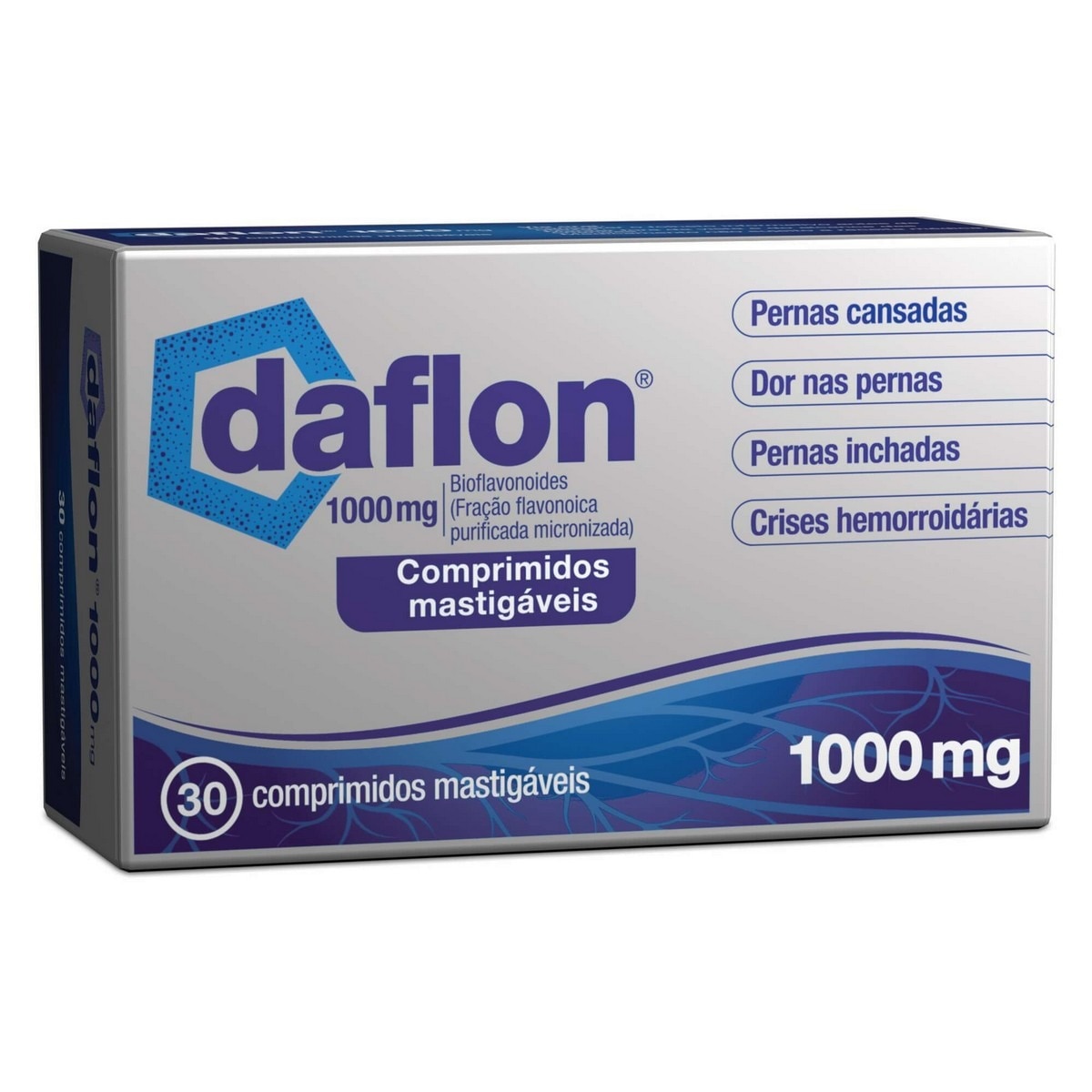 Daflon 1000 mg - 30 Comprimidos Mastigáveis 1