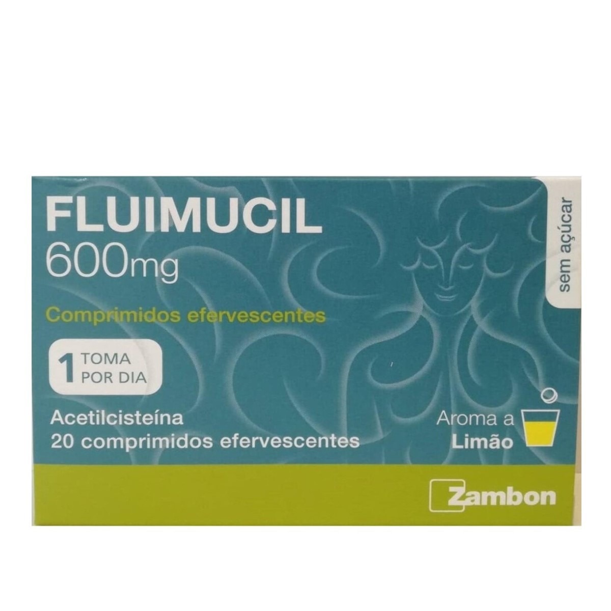 Imagem 0 de Fluimucil 600 mg - 20 Comprimidos Efervescentes