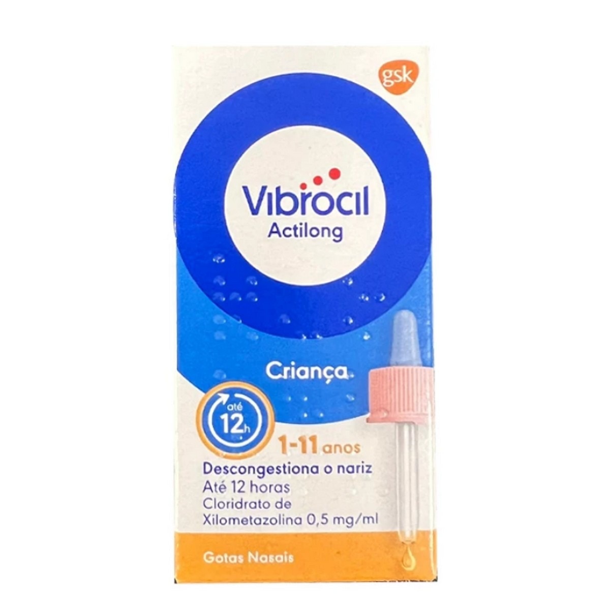 Vibrocil Actilong 0.5 mg/ml Infantil Gotas Nasais - 10 ml 1