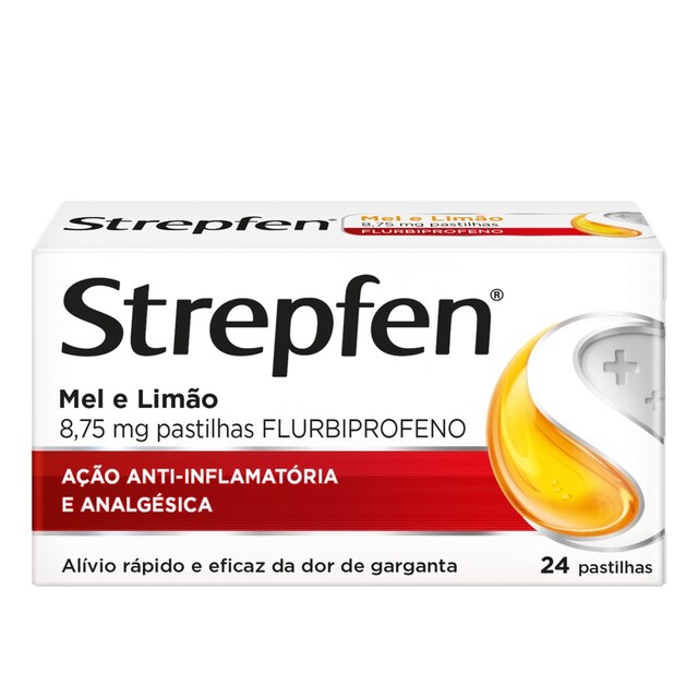 Imagem 0 de Strepfen Mel e Limão 8,75 mg - 24 Pastilhas