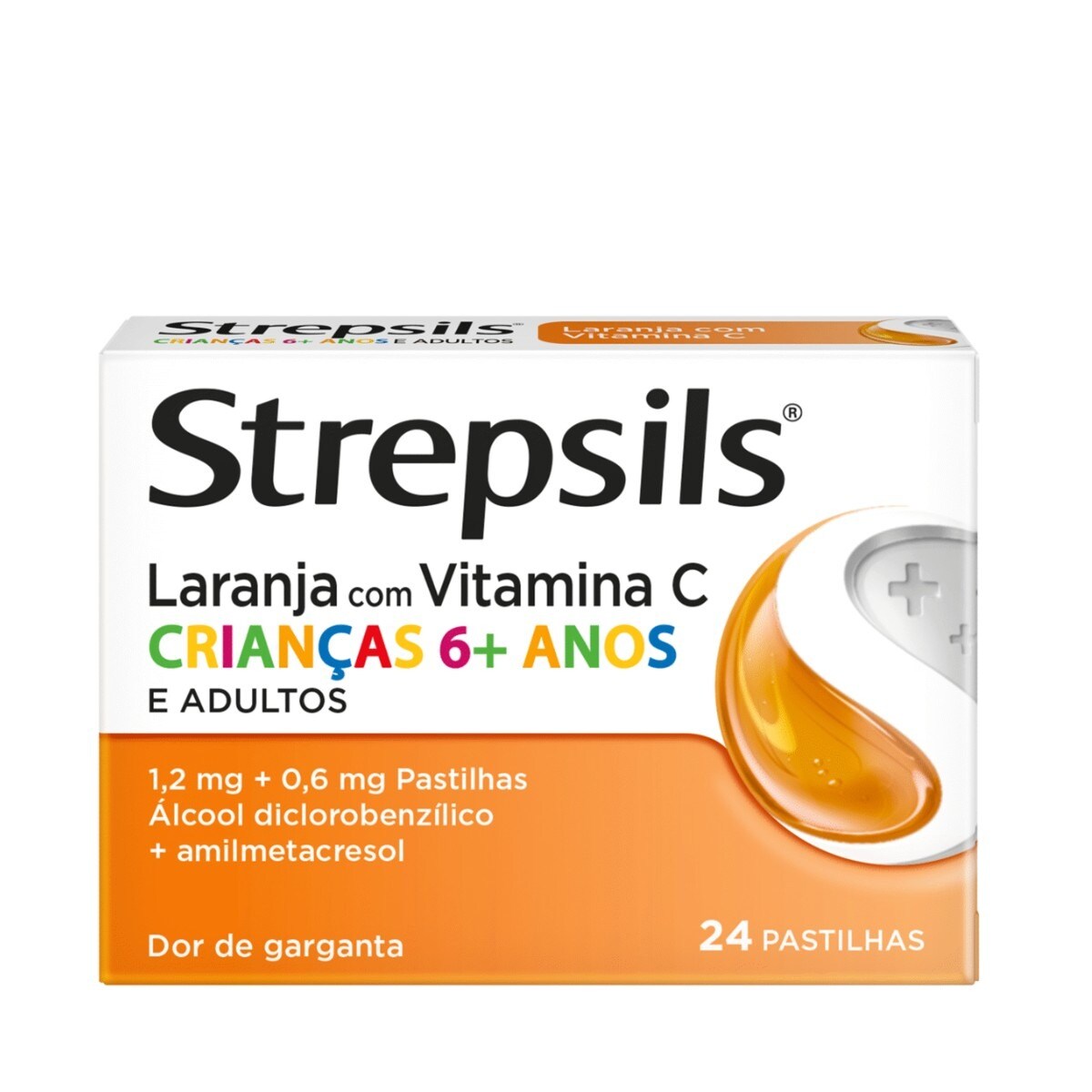 Strepsils Laranja Vitamina C - 24 Pastilhas 1