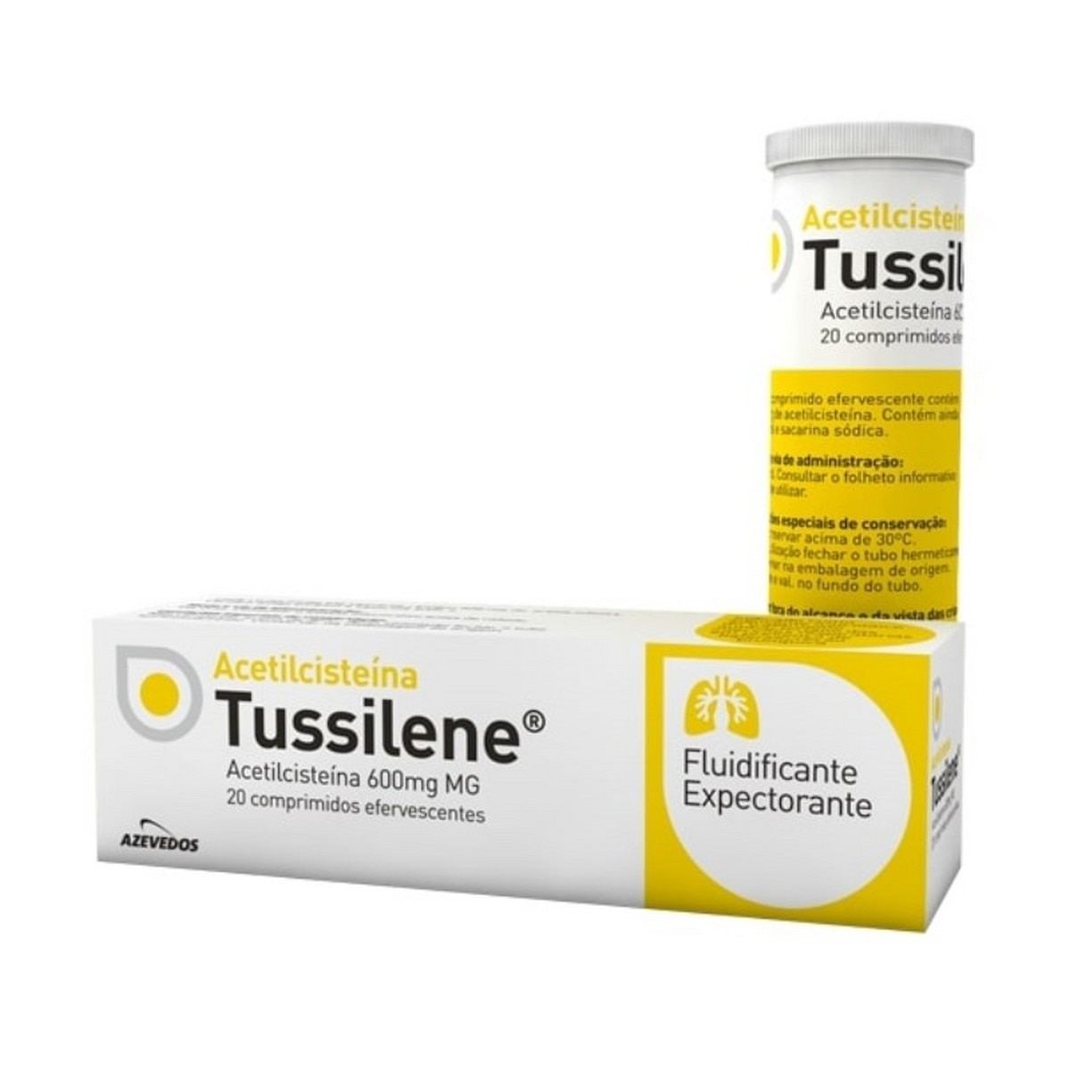 Acetilcisteína Tussilene 600 mg - 20 Comprimidos Efervescentes 1