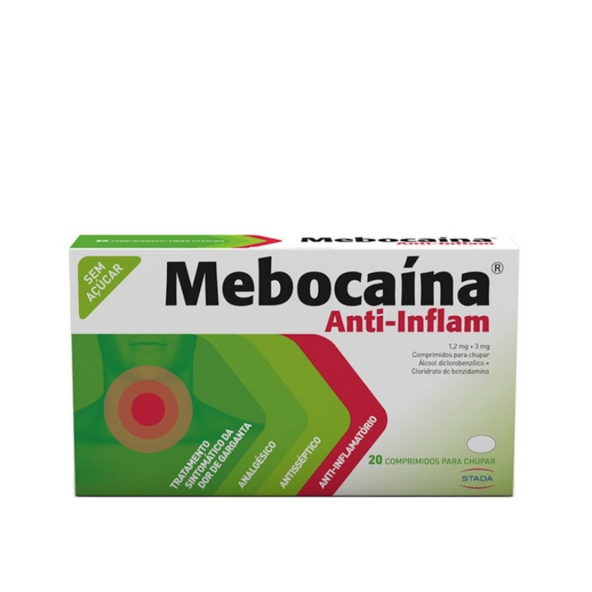 Imagem 0 de Mebocaína Anti-Inflam - 20 Comprimidos para Chupar