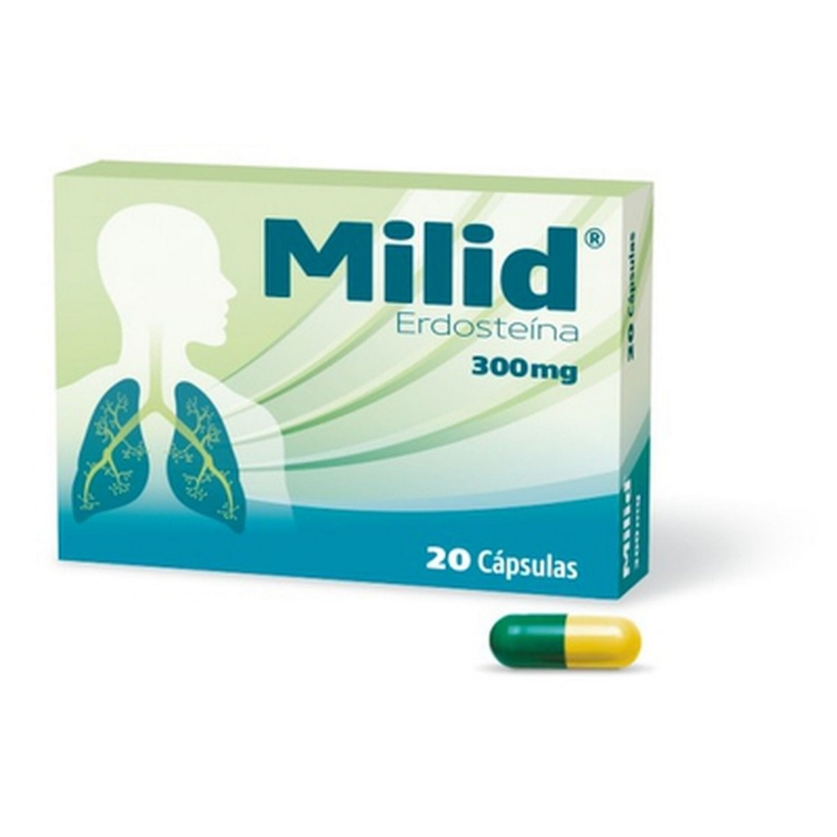 Milid 300 mg - 20 Cápsulas 1