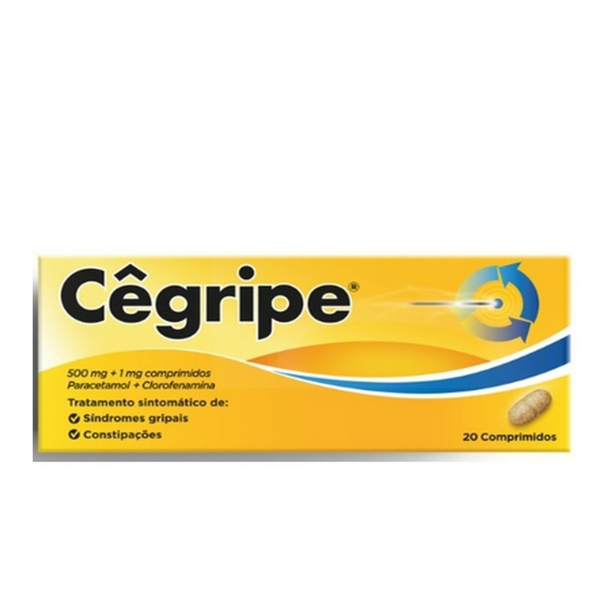 Cêgripe 500 mg + 1 mg - 20 Comprimidos 1