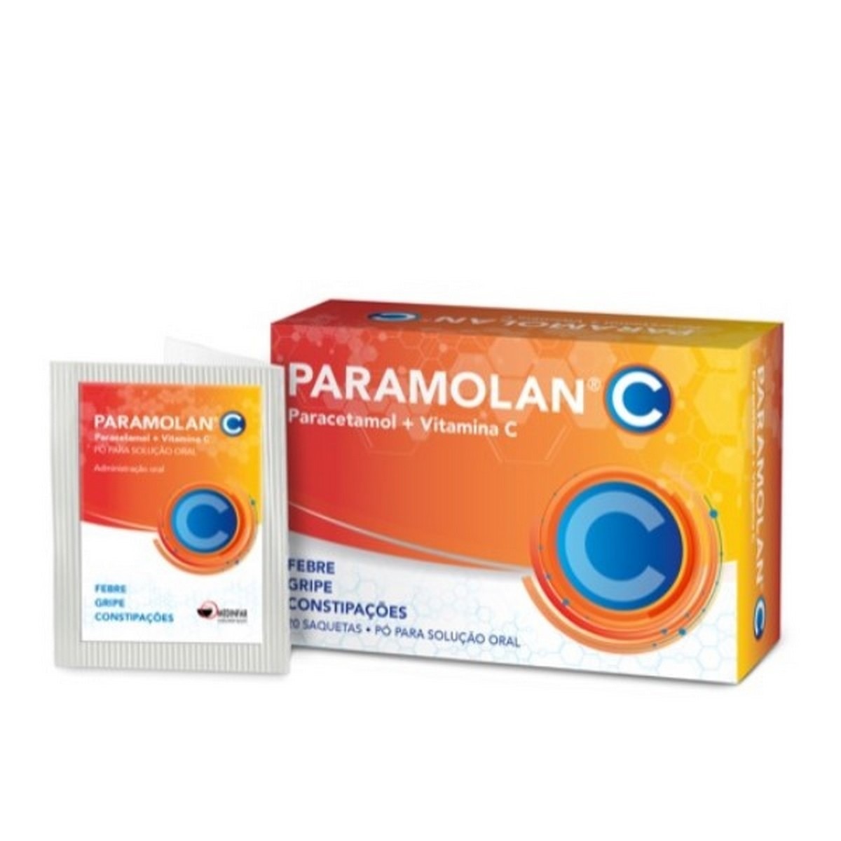 Imagem 0 de Paramolan C 500 mg + 250 mg Pó para Solução Oral - 20 Carteiras