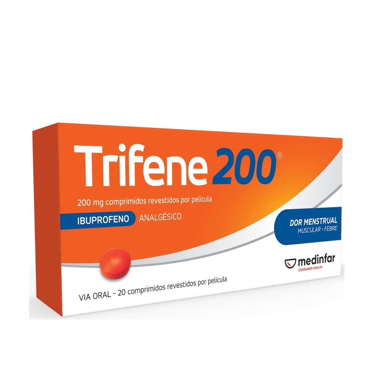 Imagem 0 de Trifene 200 - 20 Comprimidos Revestidos por Pelicula