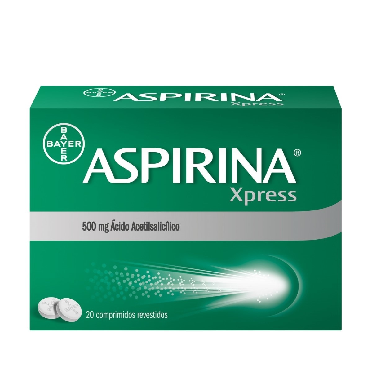 Imagem 0 de Aspirina Xpress 500 mg - 20 Comprimidos