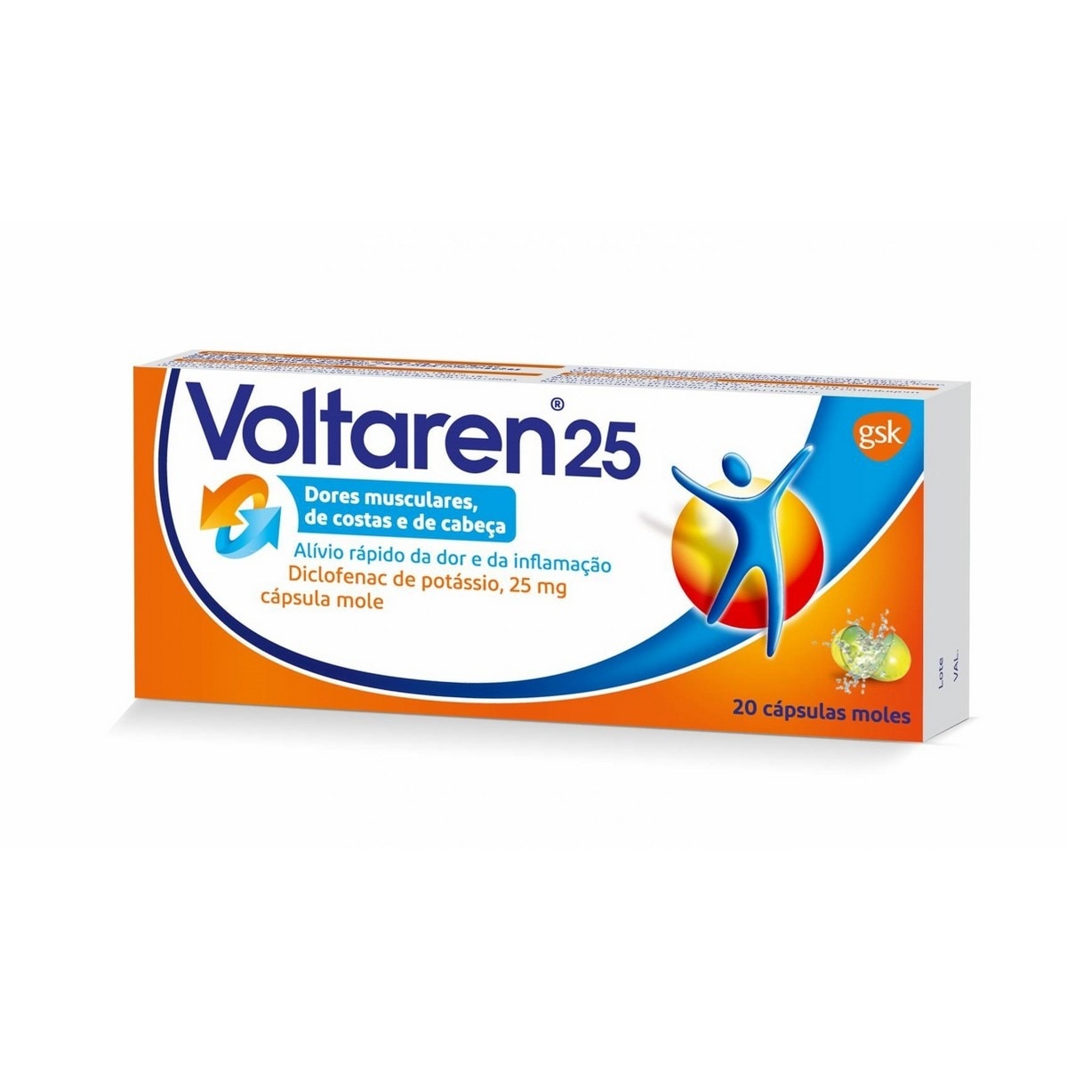 Voltaren 25 mg - 20 Cápsulas Moles 1