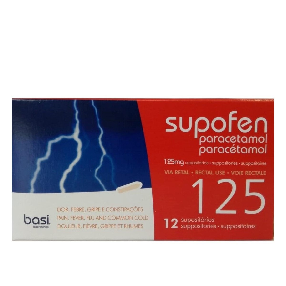 Imagem 0 de Supofen 125 mg - 12 Supositórios