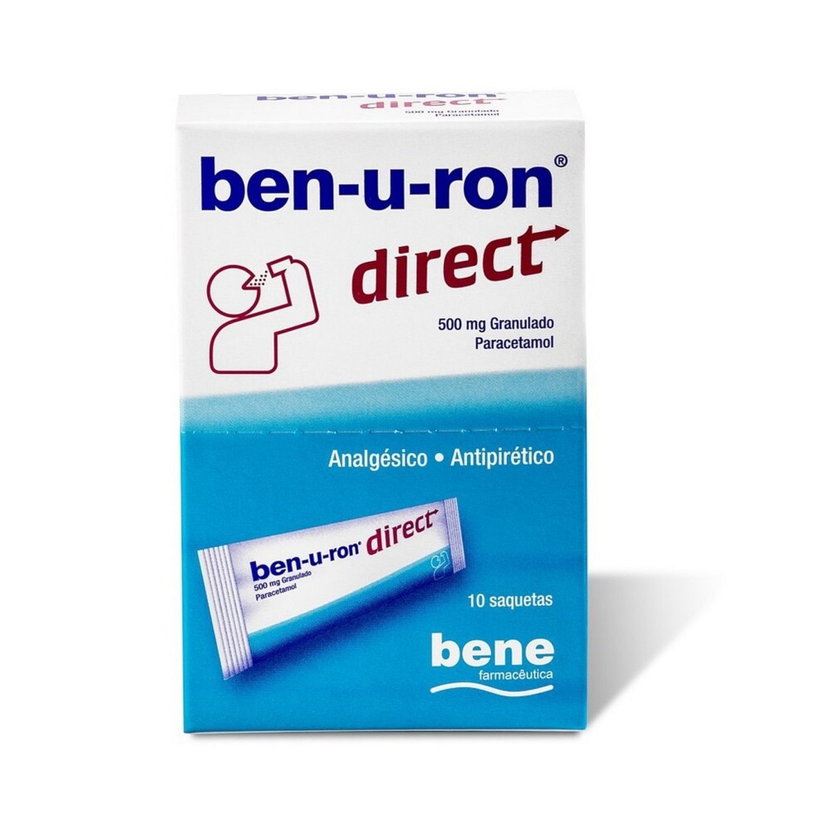 Ben-u-ron direct 500 mg Granulado - 10 Saquetas 1