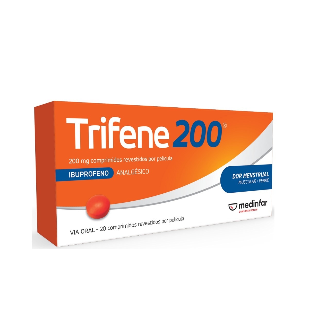 Imagem 0 de Trifene 200 - 60 Comprimidos Revestidos por Pelicula