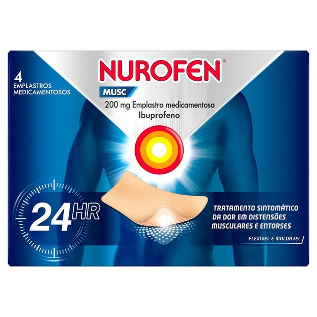 Imagem 0 de Nurofen Musc 200 mg Emplastro - 4 un.