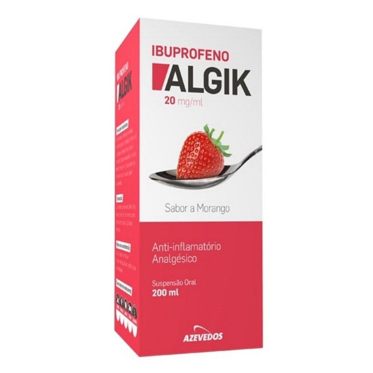 Ibuprofeno Algik 20 mg/ml Suspensão Oral - 200 ml 1