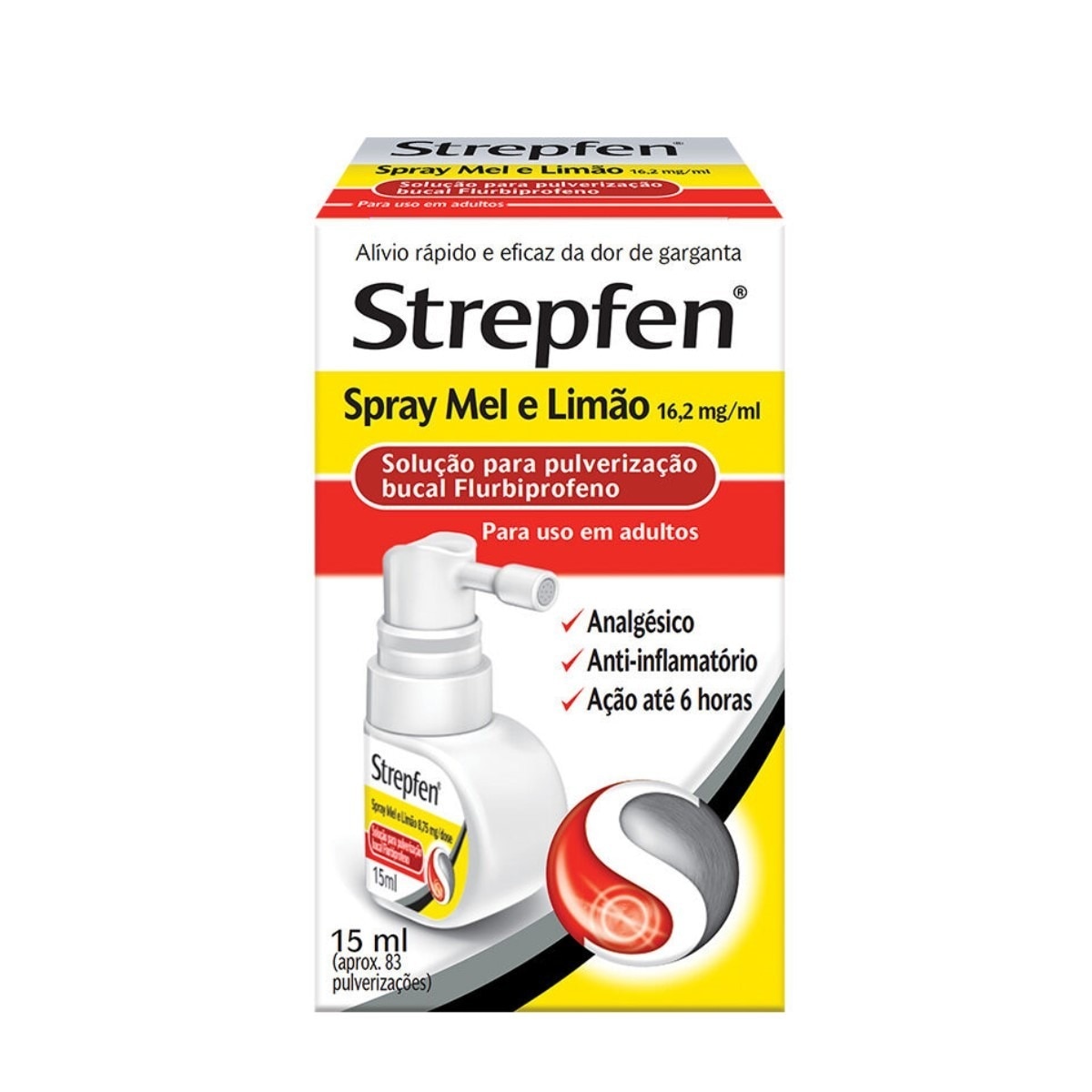 Strepfen Spray Mel e Limão para Pulverização Bucal - 15 ml 1