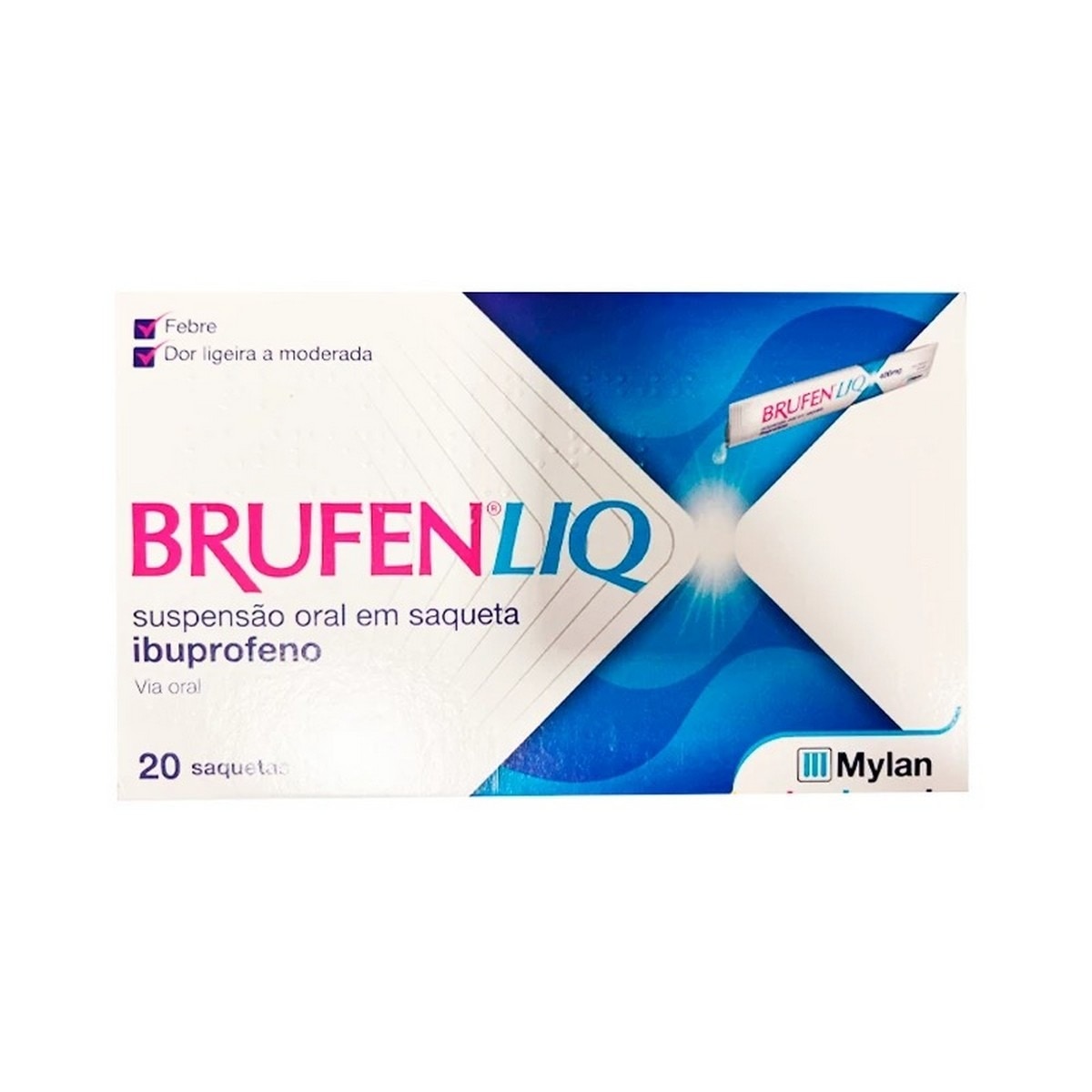 Brufen Liq 200 mg - 20 Saquetas 1