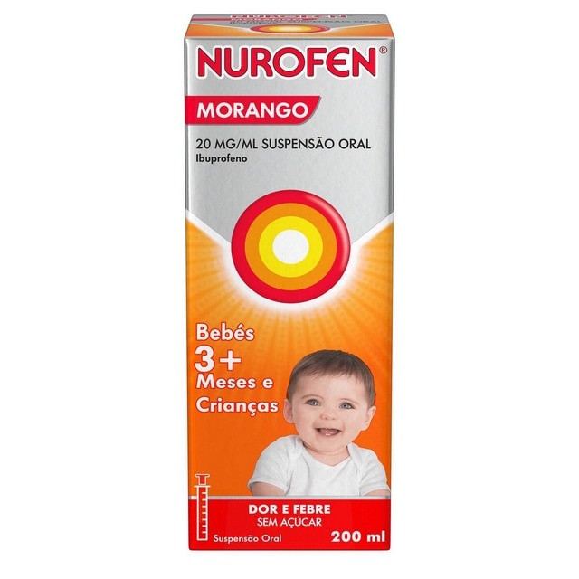 Imagem 0 de Nurofen Morango 40 mg/ml Suspensão Oral - 200 ml