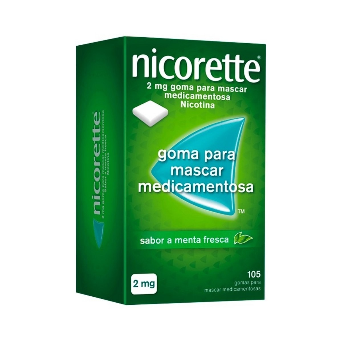 Imagem 0 de Nicorette 2 mg  Menta Fresca - 105 Gomas para Mascar