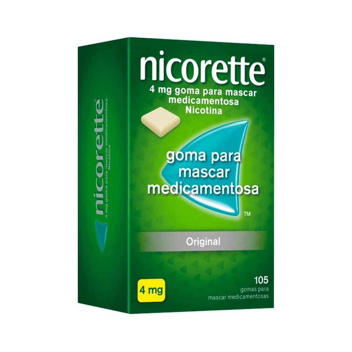 Imagem 0 de Nicorette 4 mg  Clássica - 105 Gomas para Mascar