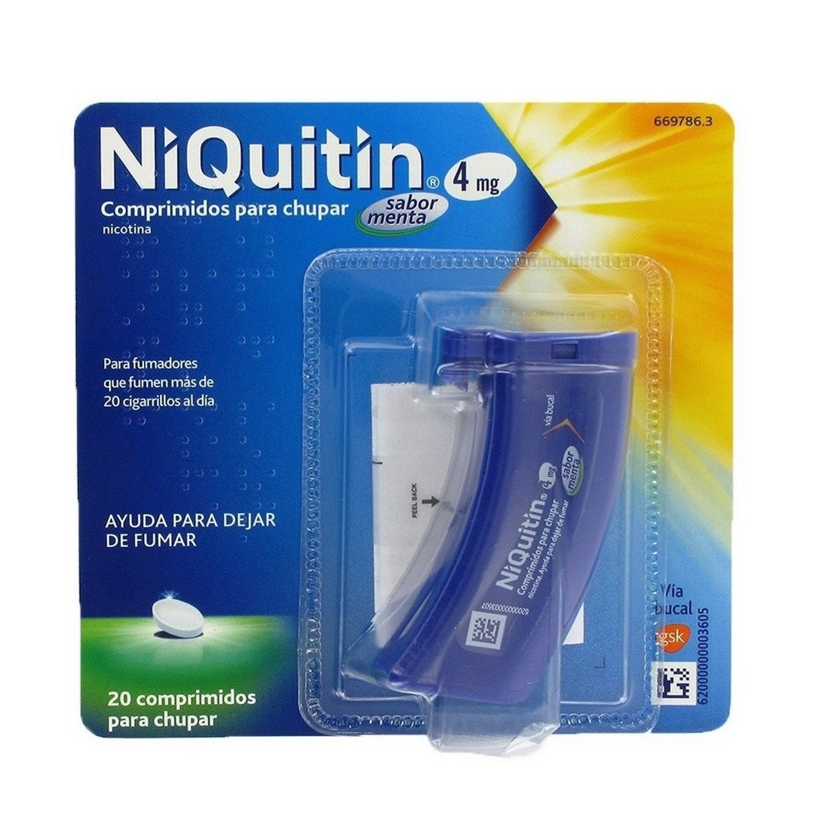 Imagem 0 de Niquitin Menta 4 mg - 20 Comprimidos para Chupar