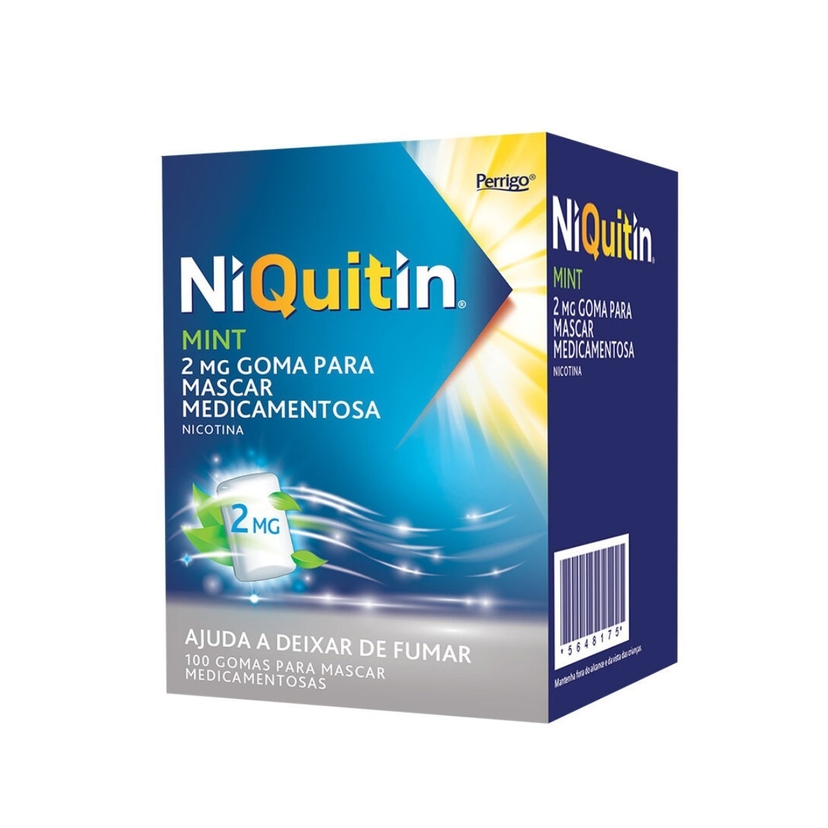 Imagem 0 de Niquitin Mint 2 mg - 100 Gomas para Mascar
