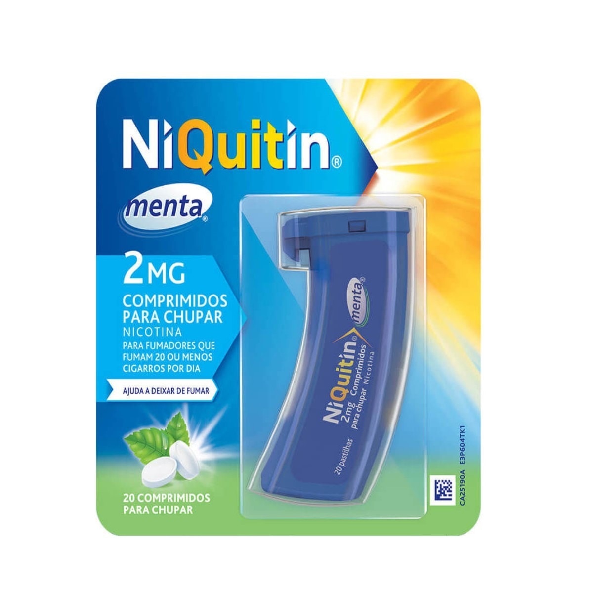Imagem 0 de Niquitin Menta 2 mg - 20 Comprimidos para Chupar